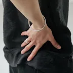 [925 silver] Huit.silver.91 / bun bangle bracelet