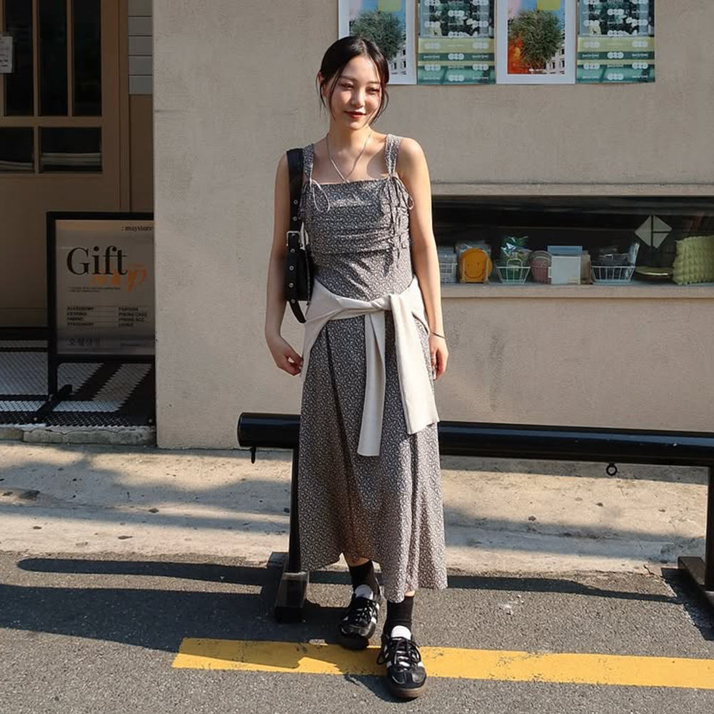 ★ADAUL★ Jelli shirring choker long dress paleblue Jelli shirring choker long dress - paleblue - 감도 깊은 취향