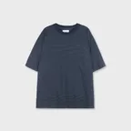  stripe 1/2 T-shirts_navy/charcoal