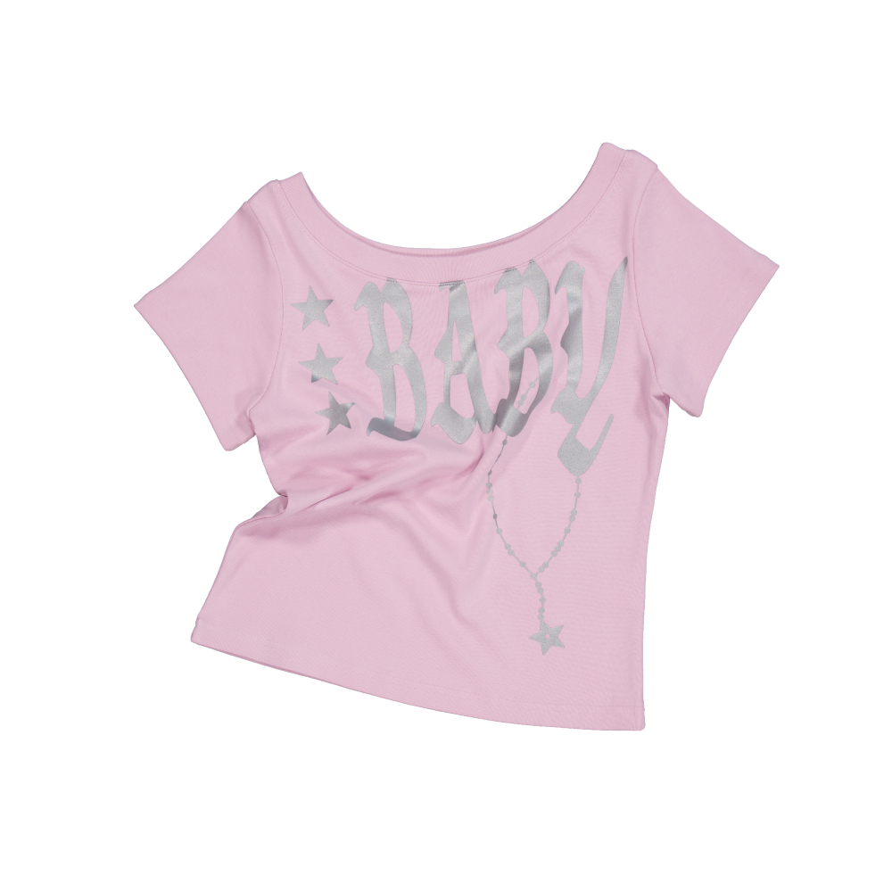 【HILLDA】 Lust Slim Tee Beige Hilda) Lust Slim Tee [Beige] #힐다,#Hillda,#반팔,#베이지반팔
