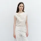 Float Drape Top in Cream