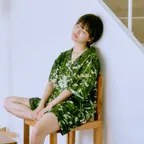 [29CM 단독] nature green bloom pajama 반소매 잠옷 세트