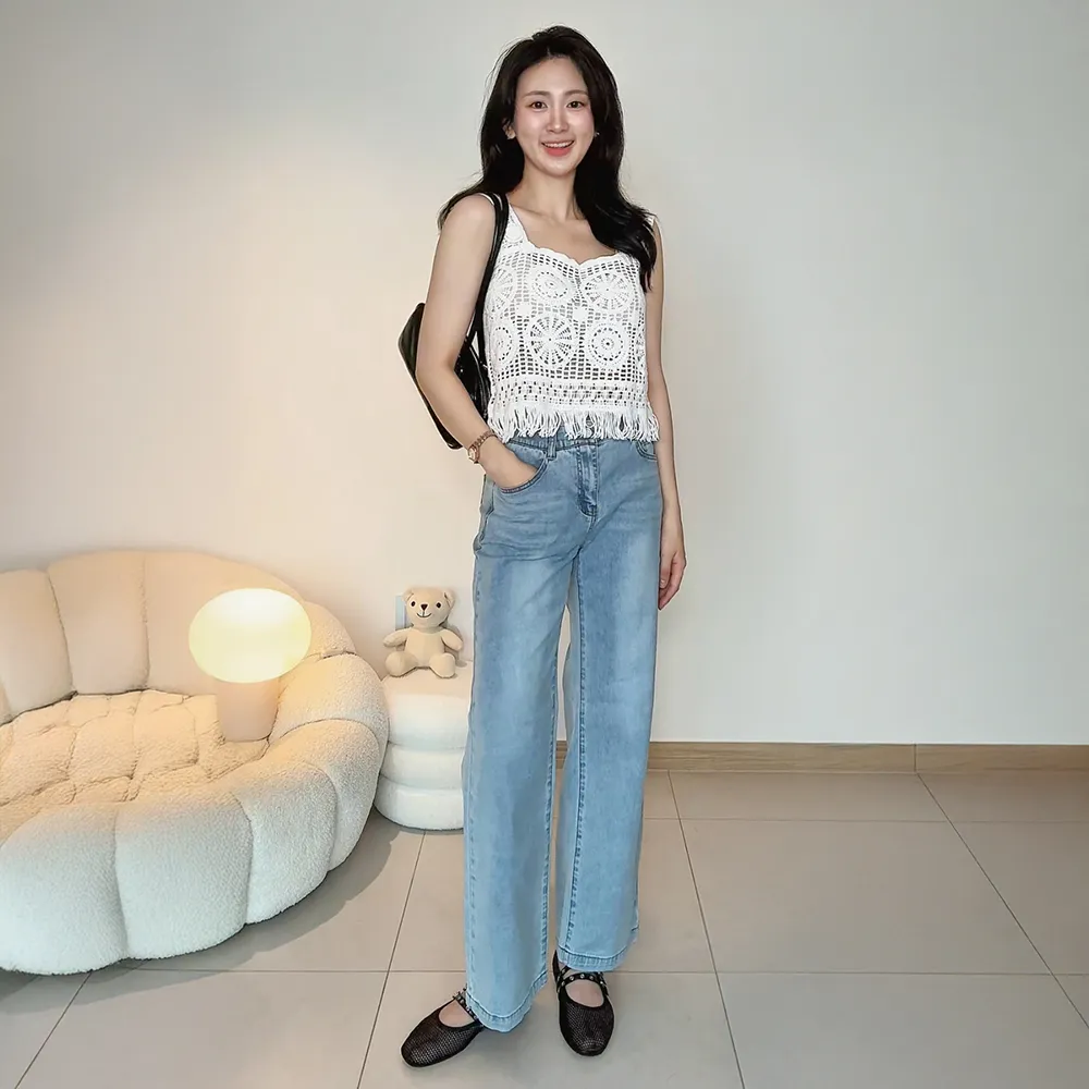 [단독][해서영PICK] Slim Wide-fit Denim Pants_MB5DP31