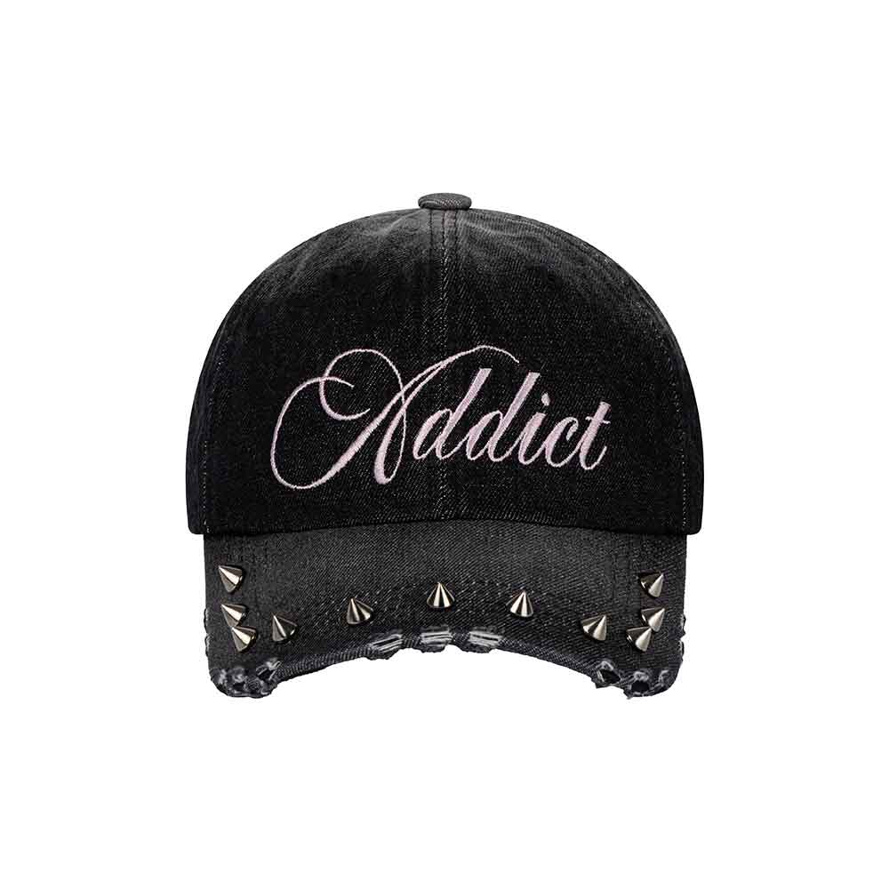2000ARCHIVES★韓国★人気 SPIKE ADDICT CAP (DENIM) キャップ HIGHER ハイアー / ブルーセルヴィッチデニムシンチキャップ