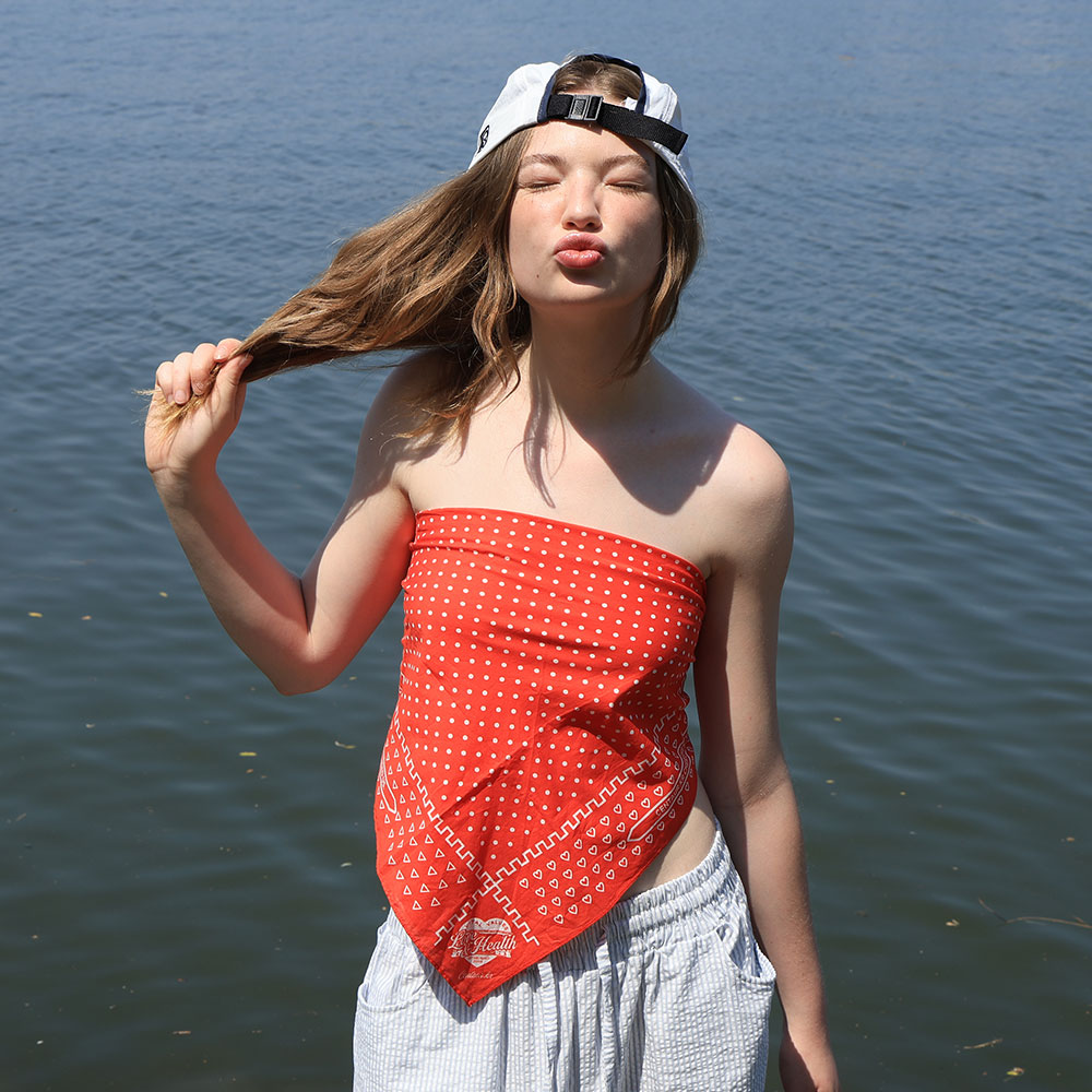 【CENTAUR.KR】CENTAUR ARCHIVE SMALL BANDANA バンダナ CENTAUR ARCHIVE SMALL BANDANA_RED - 감도 깊은 취향 셀렉트샵 29CM