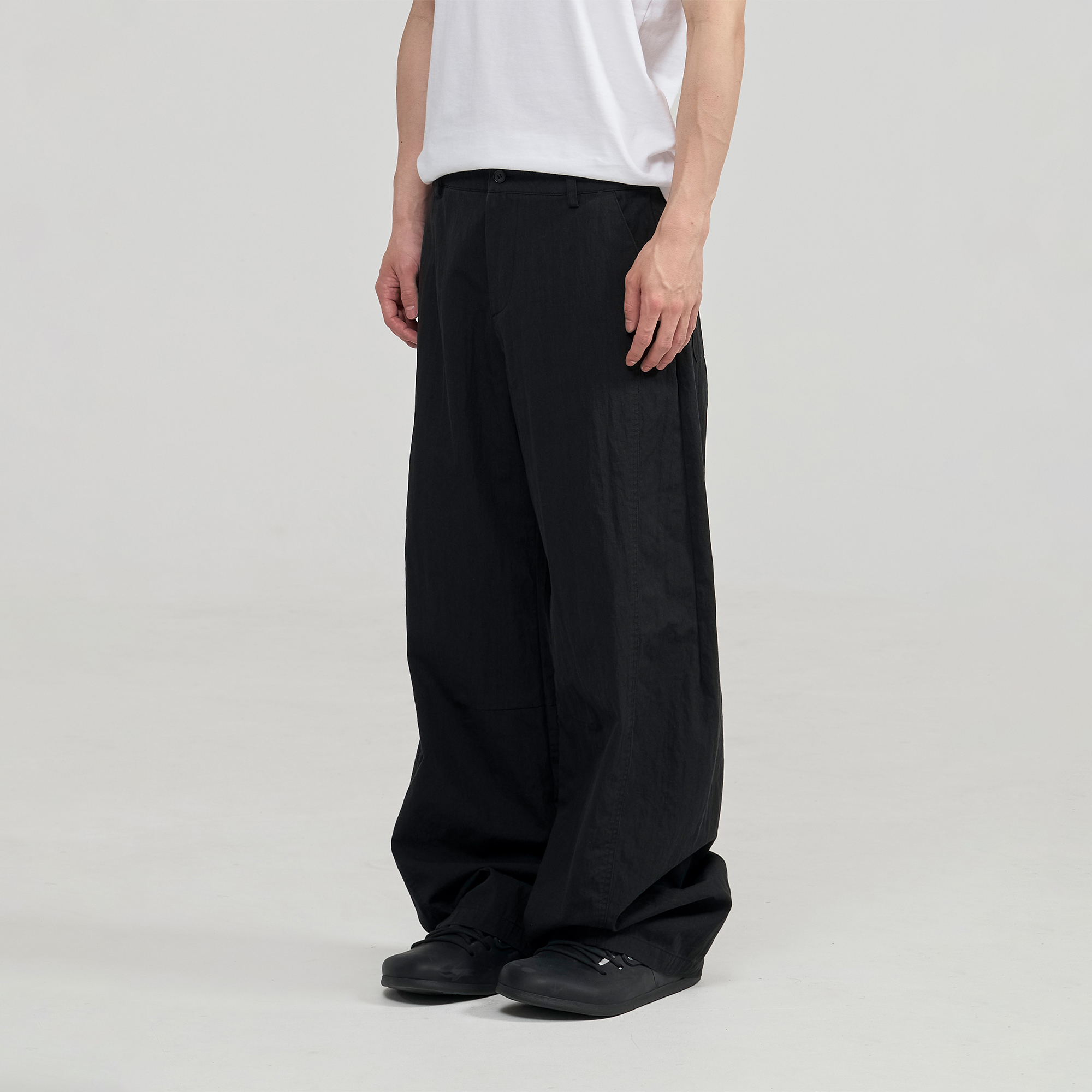 パンツ THE COLDEST MOMENT TCM starfish pin stripe pants black TCM starfish pin stripe pants (black) | ファッション通販