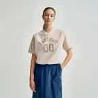 W 컴포트쿨 경량 브이넥 우븐 반팔 티셔츠 (WHITE)