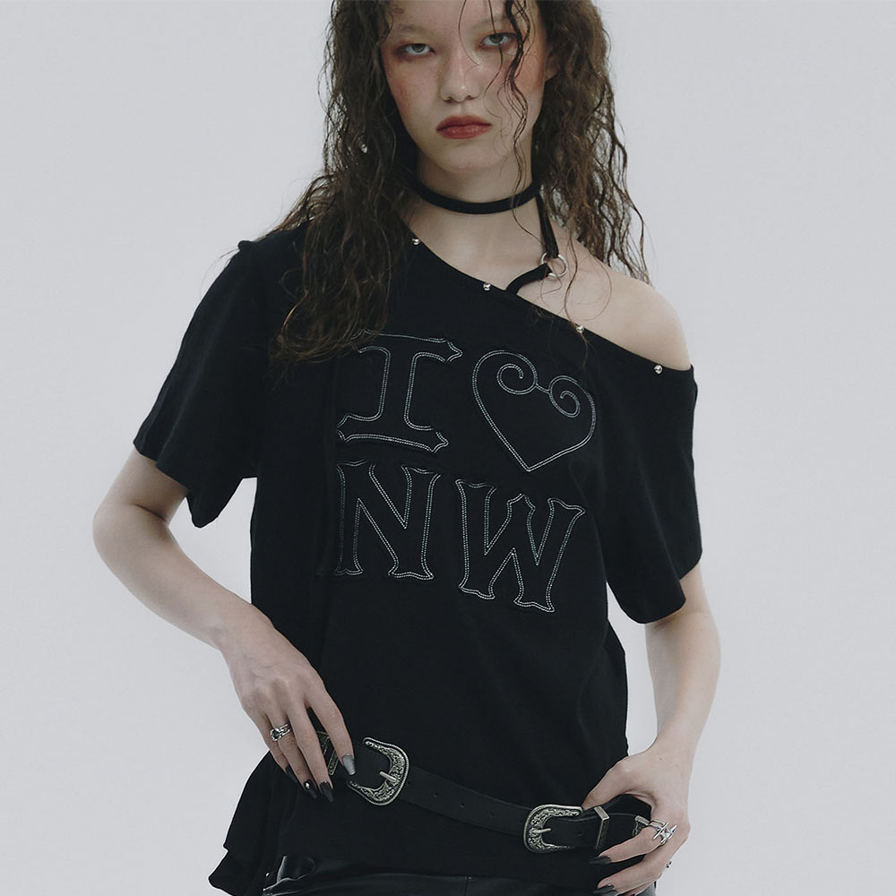 ROUGH BABY Off-Shoulder Top Black - 감도 깊은 취향 셀렉트샵 29CM