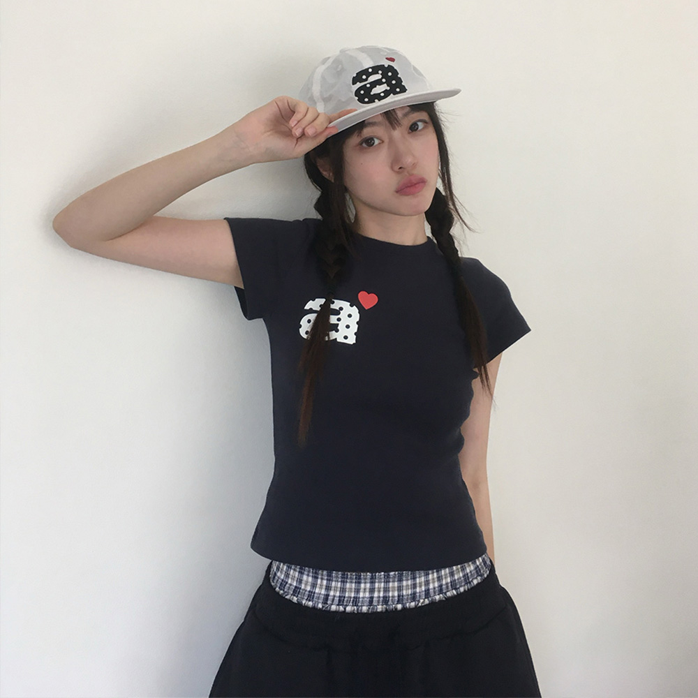 은빈 PICK] DOT SMALL LETTER NYLON CAP [WHITE] - 감도 깊은