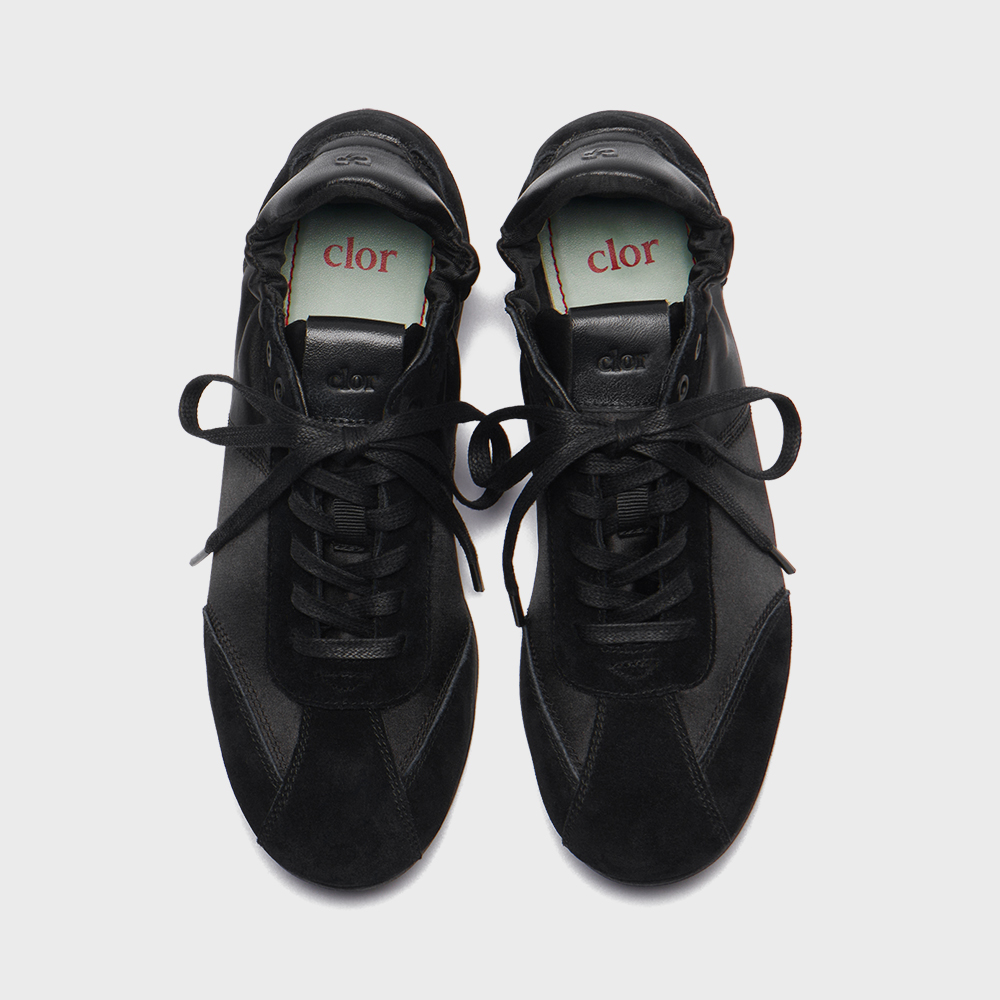 無料配送 ◆clor ◆ SCRUNCH LACEUP FLAT SNEAKERS clor スニーカー SCRUNCH LACE UP FLAT SNEAKERS レディース