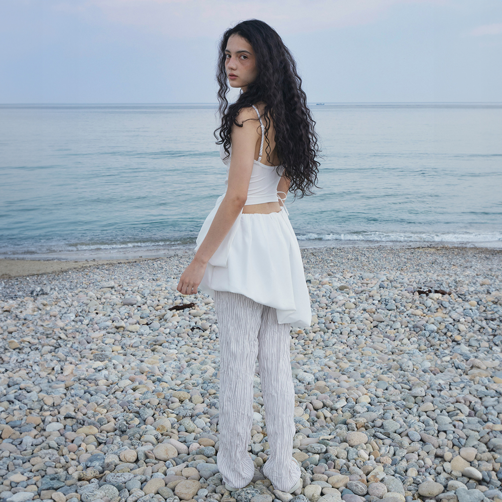 【Gimmetheyoung】G_JACQUARD DETACHABLE PANTS IVORY G_JACQUARD DETACHABLE PANTS / IVORY - 감도 깊은 취향 셀렉트