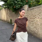 LOWER WAIST TUCK JERSEY TOP(T-7048)_3Colors