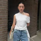 NECK STRING OFF SHOULDER TOP(T-7037)_2Colors