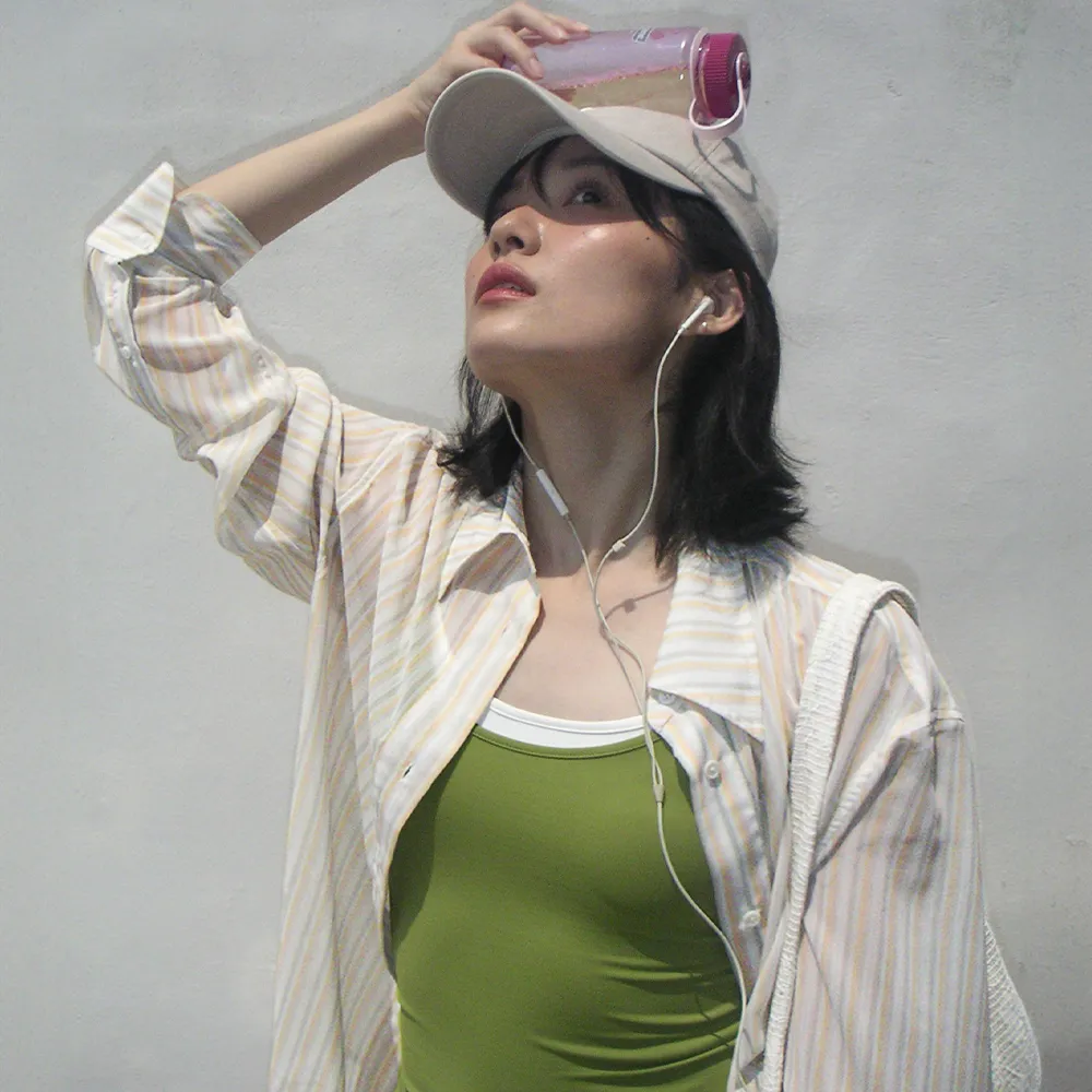Sheer Striped Shirt [3 COLOR]