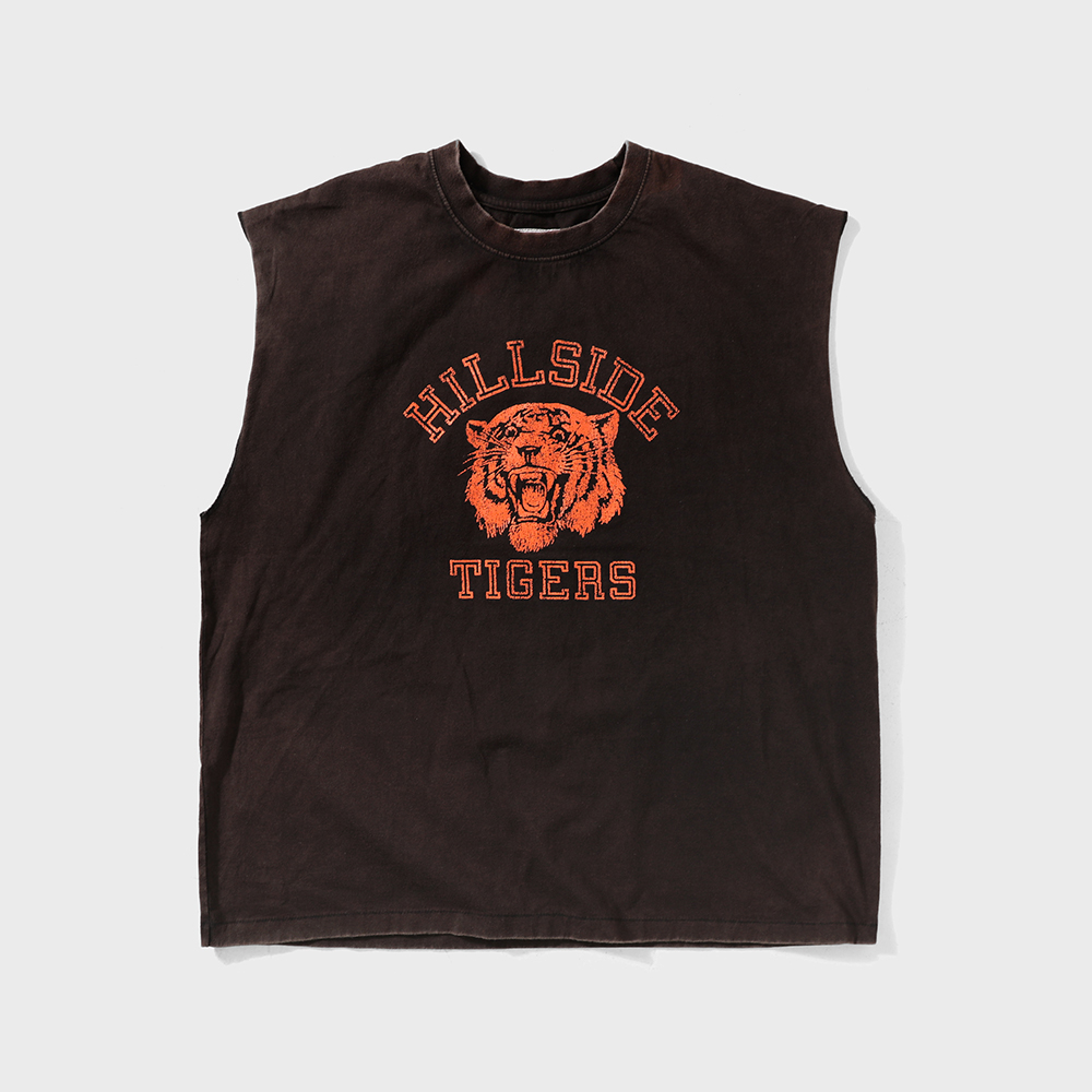 ★韓国の人気★【JEEP】★Heritage Vintage sleeveless T-shir.t Heritage Washed Vintage Sleeveless. Superpower Tiger - 감도