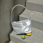 Near Flat Bag _ Silver