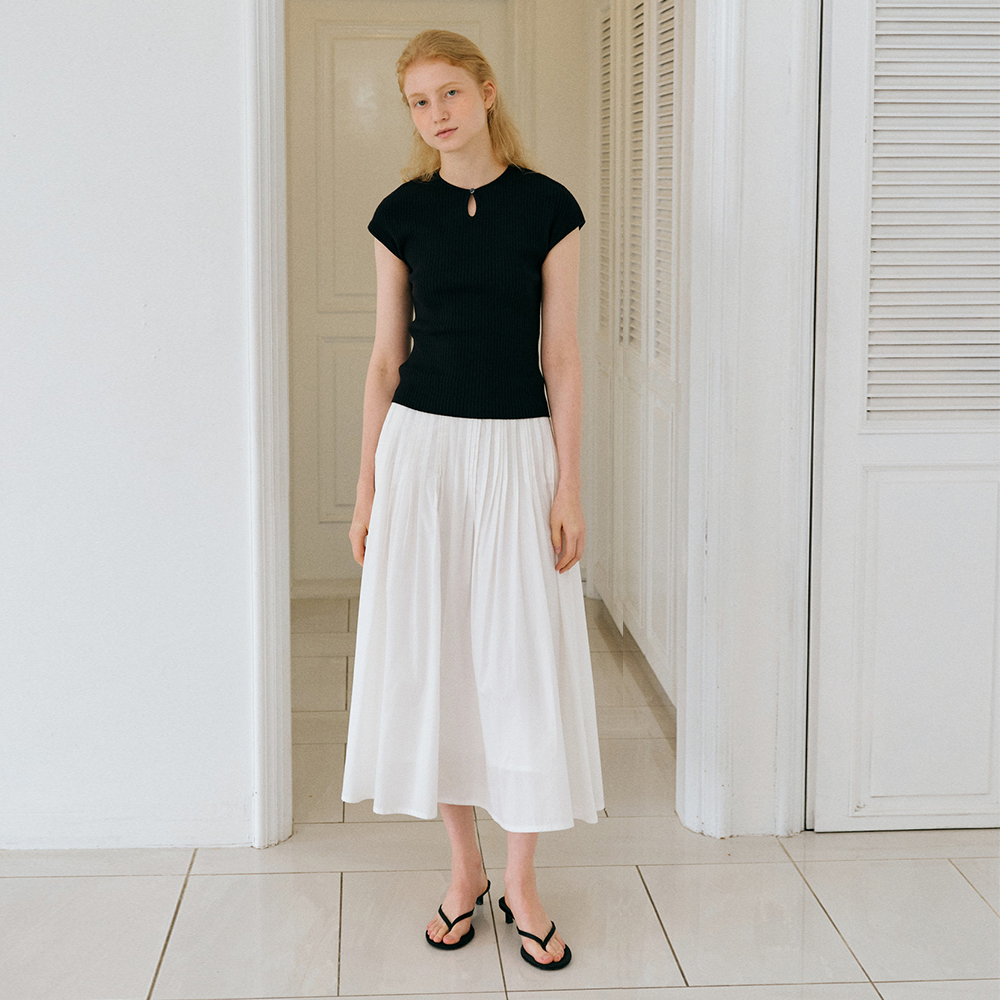THE MUSEUM VISITOR★韓国★人気 DOT MIXED MAXI SKIRT スカート THE MUSEUM VISITOR☆スカート 人気 韓国☆CHECK MIXED SKIRTS