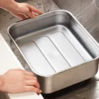 밧드야 스텐 9L 설거지통 / 연마제 없는 논슬립 설거지 통