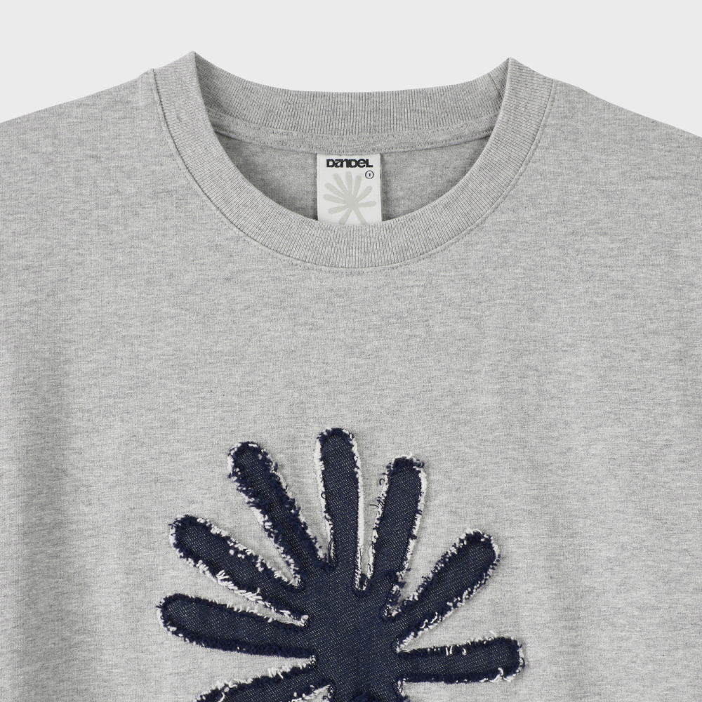 ★DANDEL★ DD symbol applique tee GREY DD symbol applique tee (GREY) - 감도 깊은 취향 셀렉트샵 29CM