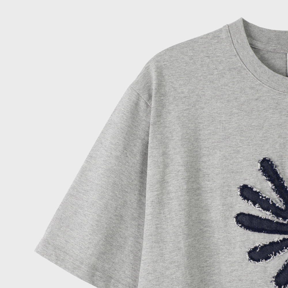 DD symbol applique tee (GREY) - 감도 깊은 취향 셀렉트샵 29CM