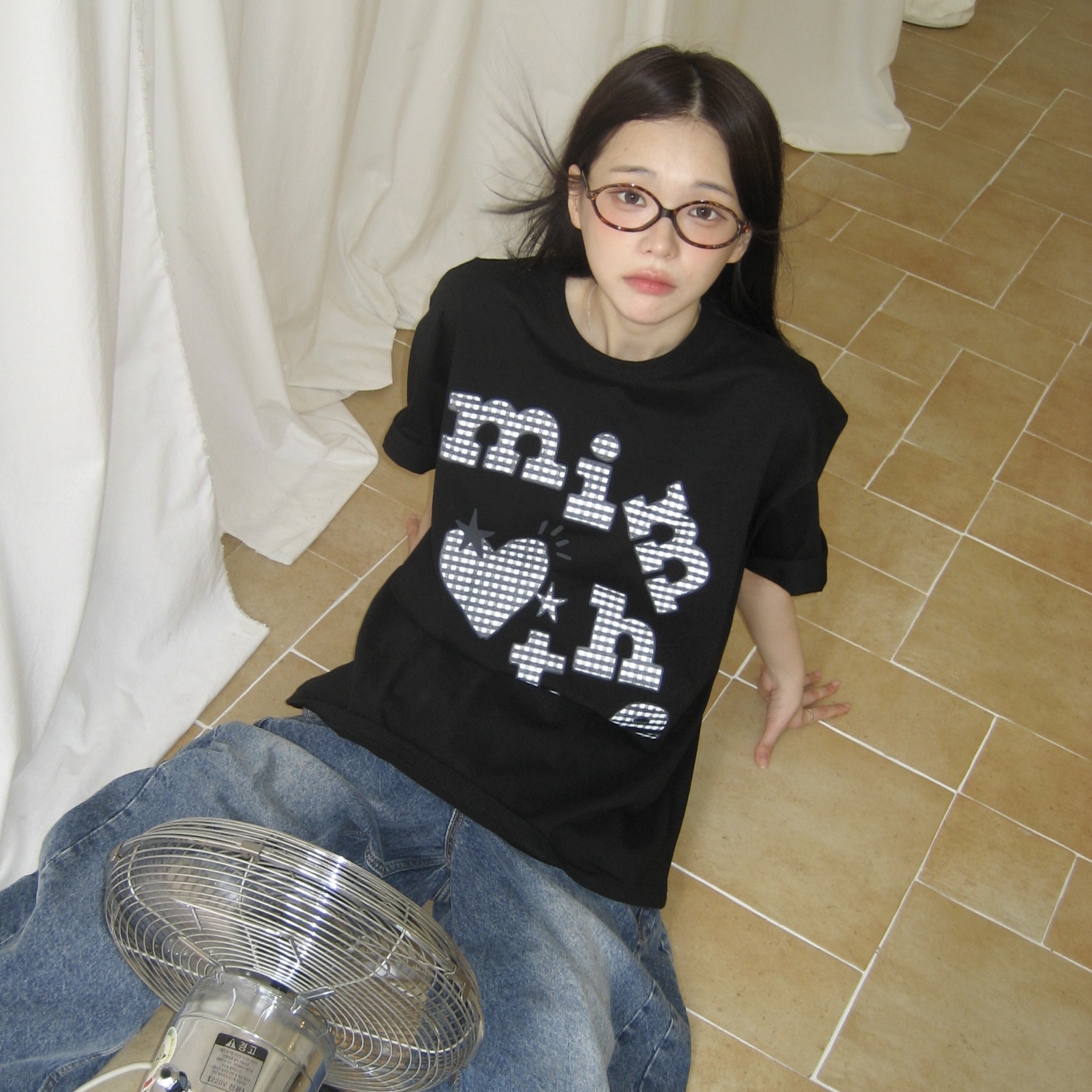 ★MIM the wardrobe★ Mimder Patchwork T-shirt Black MW251HT1 밈 더 워드로브(MIM the wardrobe) - 감도 깊은 취향 셀렉트샵 29CM