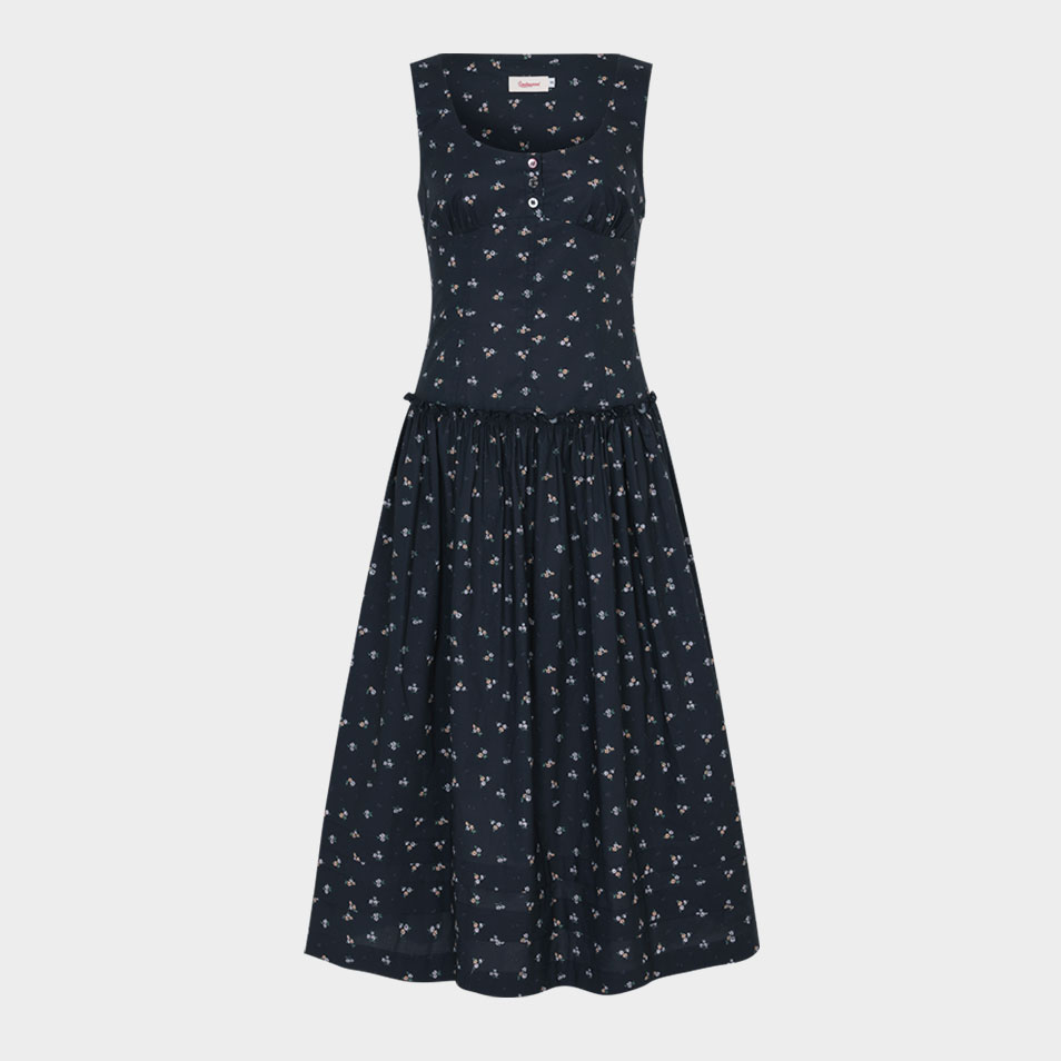 【LOULOUSEOUL】Sheer Puff Long Dress (Light Gray) Sheer Puff Long Dress (Light Gray) - 감도 깊은 취향 셀렉트샵
