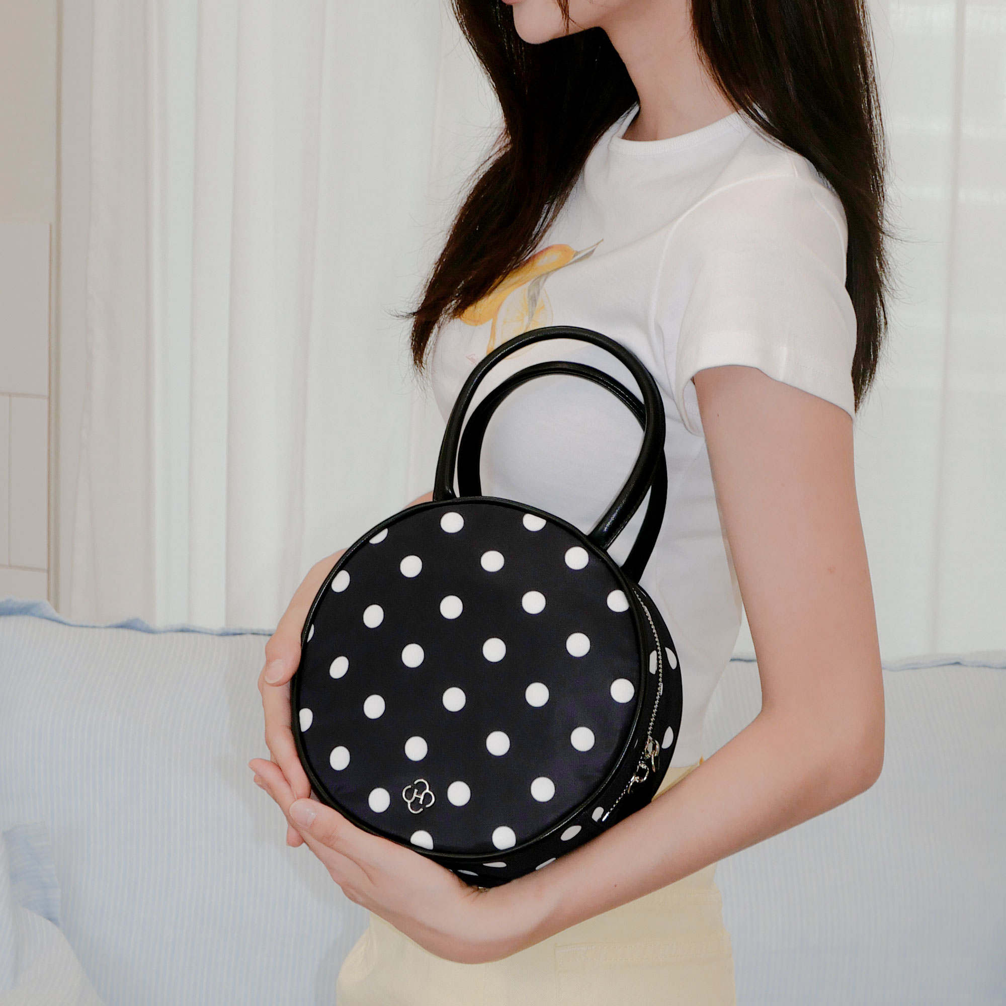 ◆Loulouseoul◆ Love Dot Tote Bag Ivory 12850 Love Dot Tote Bag (Ivory) - LOULOUSEOUL