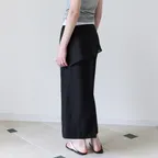 LAYER STRAIGHT SKIRT_BLACK_OE5C2MSK70BKA