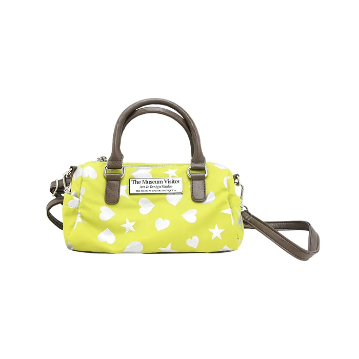 [THE MUSEUM VISITOR]★韓国人気★HEART STAR CRACK BOSTON BAG HEART STAR CRACK BOSTON BAG (LEMON) : THE MUSEUM VISITOR