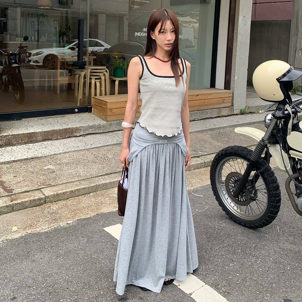 スカート [Gimmetheyoung] TIE CANCAN SKIRT Gimmetheyoung 김미더영