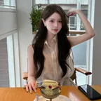 COLLAR SLEEVELESS BLOUSE IVORY 카라 슬리브리스 블라우스 아이보리