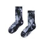 Tie-dye Crew Socks - Black