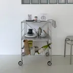 오그레 플랫 스테인레스 3단 트롤리