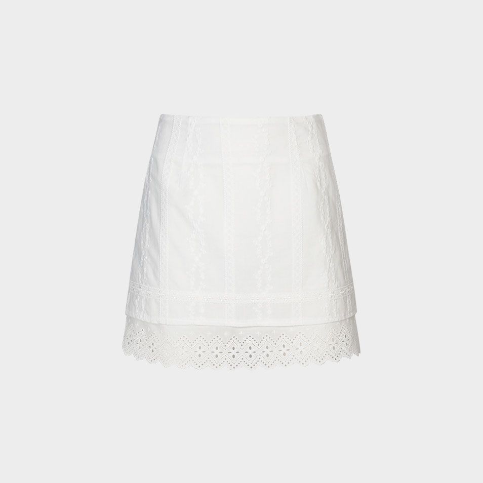 Baby Mushroom Mix Skirt (Beige) - 감도 깊은 취향 셀렉트샵 29CM