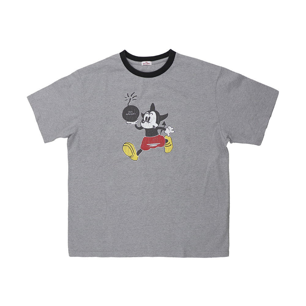 【1011GALLERY】 Gallery Mickey T-Shirts - Washed Gray Gallery Mickey T-Shirts - Washed Gray (Restock) - 1011GALLERY