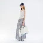 [10th_8/12 예약배송] Kenny check skirt_white