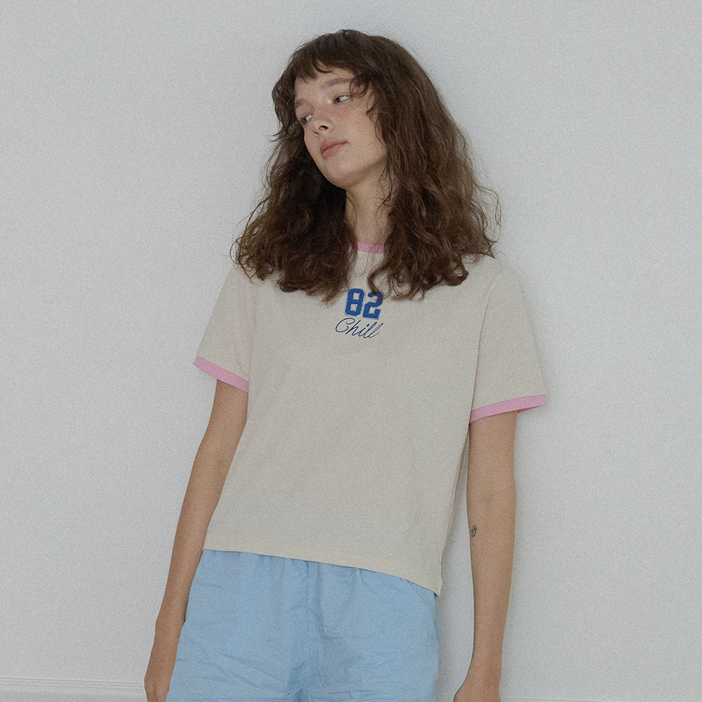 827 Ringer T-Shirt (Terracotta) - 감도 깊은 취향 셀렉트샵 29CM