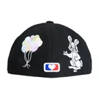 RABBIT EMBROIDERY CAP (BLACK)