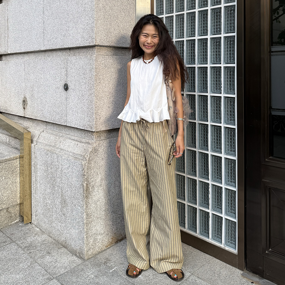 韓国商品/POLYSOOEM CHECK SUMMER PANTS CHECK SUMMER PANTS (BLUE) - 감도 깊은 취향 셀렉트샵 29CM