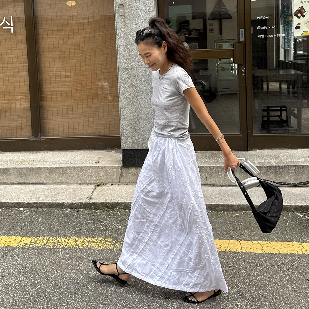 Garden Veil Volume Skirt_White - 감도 깊은 취향 셀렉트샵 29CM