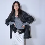 Coated Cotton Mac Trench Coat  Black (KE5830M015)