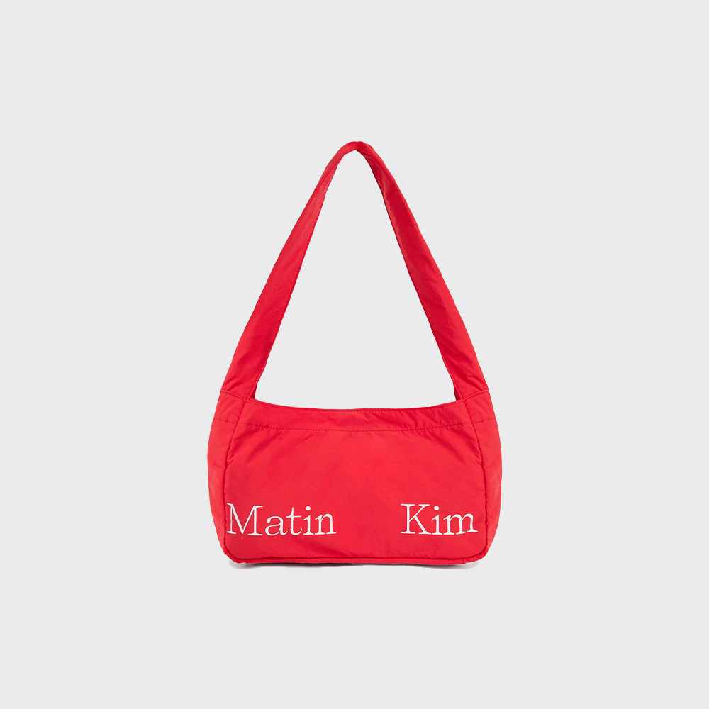 MATIN CRACKED LOGO GLOSSY ECOBAG IN STRONG BLACK - 감도 깊은