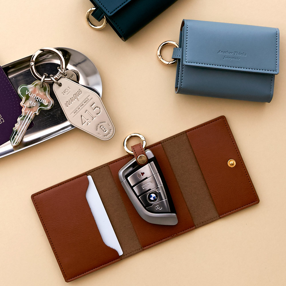 HEART STAR CRACK CARD WALLET (LIGHT GREY) - 감도 깊은 취향