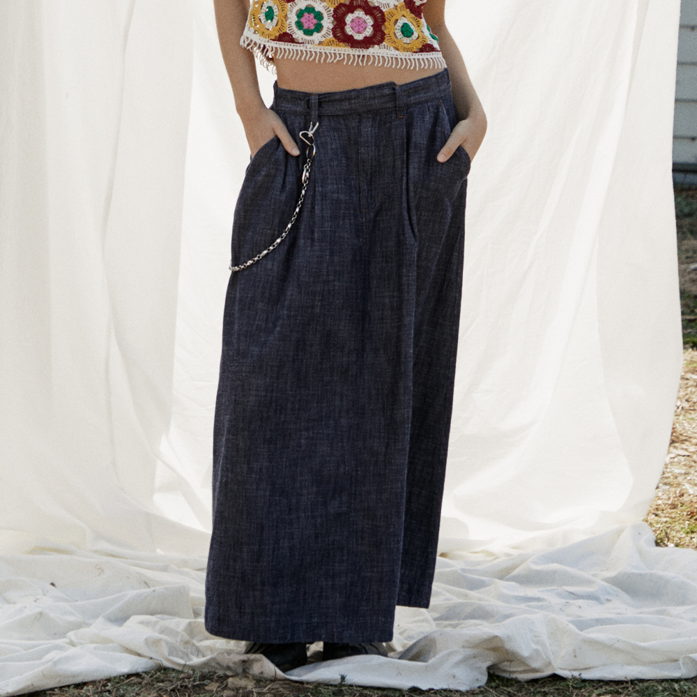 DOT MIXED MAXI SKIRT (LIGHT GREY) - 감도 깊은 취향 셀렉트샵 29CM