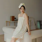 테리 모달 타월로브 (아이보리)