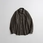 DYED TENCEL WESTERN SHIRTS dyed brown