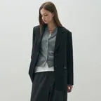 어반 베이직 싱글 블레이저 [BLACK]