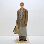 OVERFIT WOOL JACKET, BEIGE