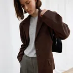 The Classic Suede Jacket - Espresso Brown