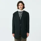 Wool V-neck Over JK_(Charcoal)